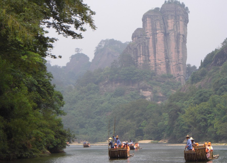 武夷山、含九曲溪漂流、廈門鼓浪嶼、永定土樓