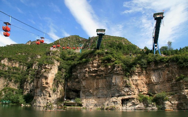 十渡玻璃棧道、拒馬河漂流、天鵝湖、BBQ自助燒